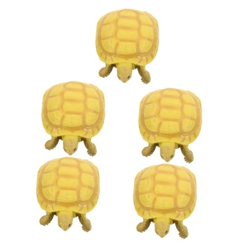 Abaodam Tiere 5St Schildkrötenmodell Spielzeuge Statue Modell der Landschildkröte Schildkrötenspielzeug aus Kunststoff amphibisch schmücken Skulptur Zubehör Kind Tier Plastik Plastiktiere von Abaodam