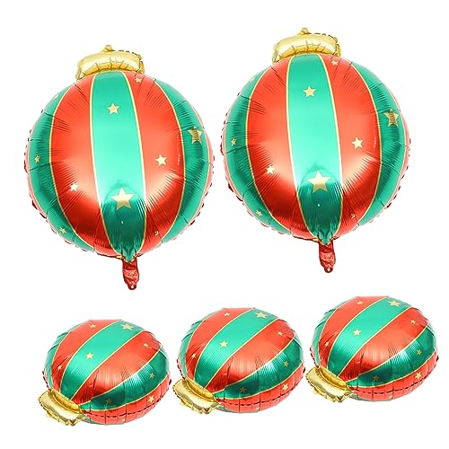 Abaodam 5Stücke Weihnachtsfolienballons Weihnachtliche Party Dekoration Aluminiumfolie Luftballons für Festliche Anlässe für Weihnachtsfeiern und Festliche Events Abaodam 5Stücke Weihnachtsfolienballons Weihnachtliche Party Dekoration Aluminiumfolie Luftballons für Festliche Anlässe für Weihnachtsfeiern und Festliche Events von Abaodam