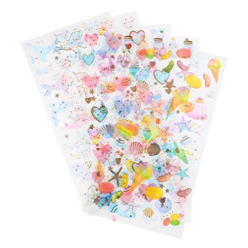 Abaodam 5blätter Adorable Scrapbook Aufkleber Cartoon Sticker Für Handyhüllen Notizbücher Und Bastelprojekte Wasserfest Und Vielseitig Einsetzbar von Abaodam