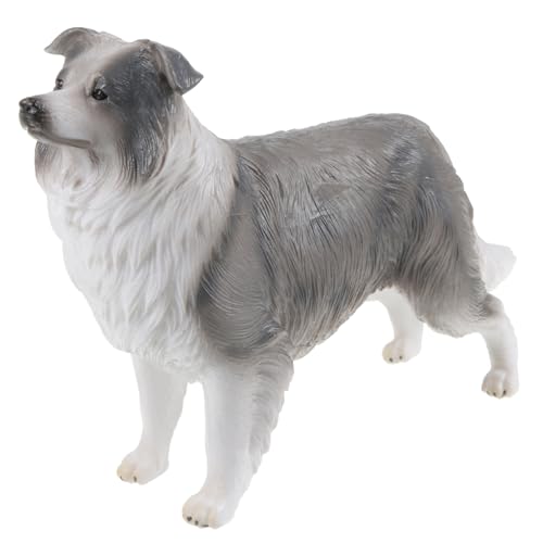 Abaodam 5st Border-Collie-modellspielzeug Hundedekoration Für Zu Hause Welpenmodell-Ornament Hundemodelle Süße Tiermodelle Tisch-welpenstatuen Kind Plastik Cartoon-Hund Schäferhund von Abaodam