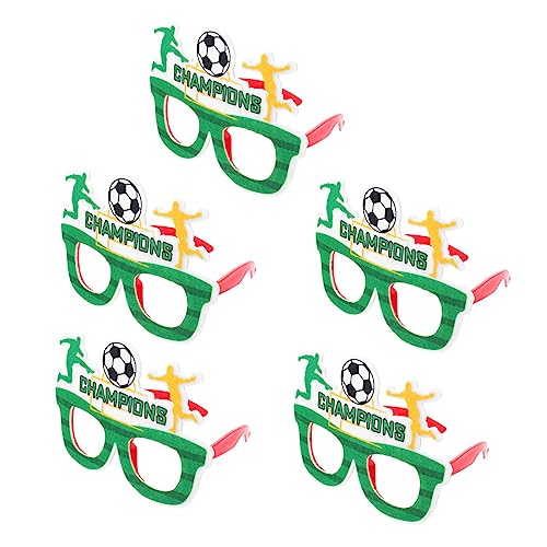 Abaodam 5st Wm-brillengestell Brillenkostüm Praktische Partybrille Sportbrillen Party-requisite Einzigartige Partybrille Partyzubehör Partybrille Im Fußballstil Kostümzubehör Plastik Green Abaodam 5st Wm-brillengestell Brillenkostüm Praktische Partybrille Sportbrillen Party-requisite Einzigartige Partybrille Partyzubehör Partybrille Im Fußballstil Kostümzubehör Plastik Green von Abaodam