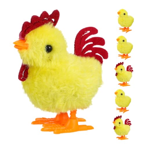 Abaodam 6 Stück Auf dem Uhrwerk Küken realistisches Huhn Kinderspielzeug Masse aufziehbares Tierspielzeug Bauernhoftier Plüsch Intelligenzspielzeug Neuheit lustiges Plastik Gelb Abaodam 6 Stück Auf dem Uhrwerk Küken realistisches Huhn Kinderspielzeug Masse aufziehbares Tierspielzeug Bauernhoftier Plüsch Intelligenzspielzeug Neuheit lustiges Plastik Gelb von Abaodam
