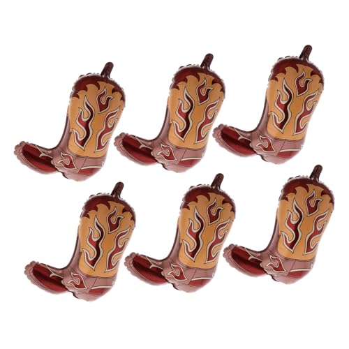 Abaodam 6 Stück Aufblasbare Jeansstiefel Cowboy Partygeschenke Cowboy Geburtstagsdekorationen Braune Cowboy Luftballons Stiefeldekorationen Für Partys Western Cowboy Abaodam 6 Stück Aufblasbare Jeansstiefel Cowboy Partygeschenke Cowboy Geburtstagsdekorationen Braune Cowboy Luftballons Stiefeldekorationen Für Partys Western Cowboy von Abaodam