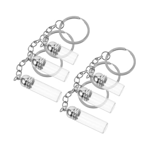 Abaodam 6 Stück Glasfläschchen Charms Flaschen Des Deckels Ölflasche Glas Parfümflasche Leerer Schlüsselanhänger Wunschflasche Hängende Anhänger Hängender Schlüsselanhänger Abaodam 6 Stück Glasfläschchen Charms Flaschen Des Deckels Ölflasche Glas Parfümflasche Leerer Schlüsselanhänger Wunschflasche Hängende Anhänger Hängender Schlüsselanhänger von Abaodam
