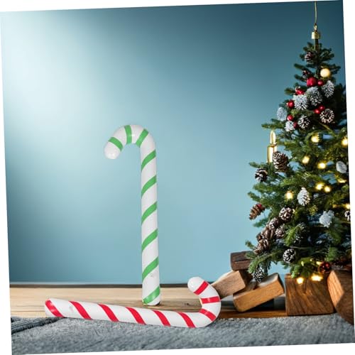 Abaodam 6 Stück Große Aufblasbare Zuckerstangen Dekorationen Bunte Candy Cane Ballons für Indoor und Outdoor Leichte Tragbare Weihnachts und Party Deko für Geburtstag Hochzeit von Abaodam