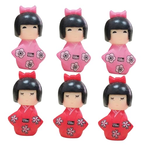 Abaodam 6 Stück Kimono Puppe Mini Japanische Dekoration Heimlandschaftspuppe Desktop Japanische Puppe Ornament Im Japanischen Stil Büro Ornament Traditionelles Japanisches Ornament Abaodam 6 Stück Kimono Puppe Mini Japanische Dekoration Heimlandschaftspuppe Desktop Japanische Puppe Ornament Im Japanischen Stil Büro Ornament Traditionelles Japanisches Ornament von Abaodam