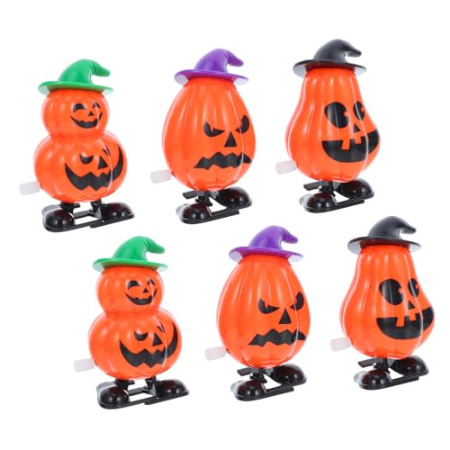 Abaodam 6 Stück Mini Aufziehspielzeuge für Partytüten Belohnungen und Spaß Lustige Kürbisfigur für Halloween Feiern Abaodam 6 Stück Mini Aufziehspielzeuge für Partytüten Belohnungen und Spaß Lustige Kürbisfigur für Halloween Feiern von Abaodam
