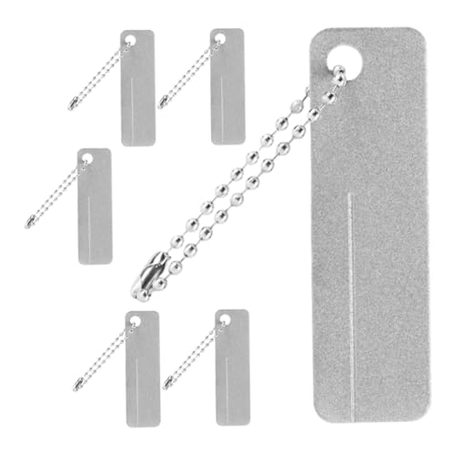 Abaodam 6 Stück Outdoor-messers Chärfer Schleifstein Korrekturstein Grob Schleifsteinhalter Mehrzweck-handschleifstein Tragbarer Handgehaltener Mini-schleifstein Silber Diamant Abaodam 6 Stück Outdoor-messers Chärfer Schleifstein Korrekturstein Grob Schleifsteinhalter Mehrzweck-handschleifstein Tragbarer Handgehaltener Mini-schleifstein Silber Diamant von Abaodam