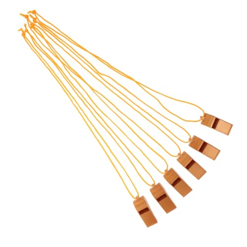 Abaodam 6 Stück Pfeife Sammelpfiff jubeln Sie Partygeschenke Golden von Abaodam