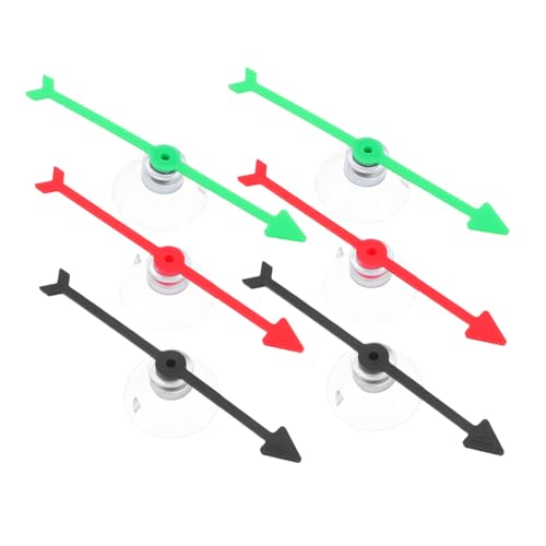 Abaodam 6 Stück Pfeilzeiger drehen Klassenzimmerzubehör Brettspielpfeil Spinnenspielzeug Brettspiel-Spinner Game Arrow Spinner Spiel Spinner Pfeilspinner für Spiele Board-Spinner Plastik von Abaodam