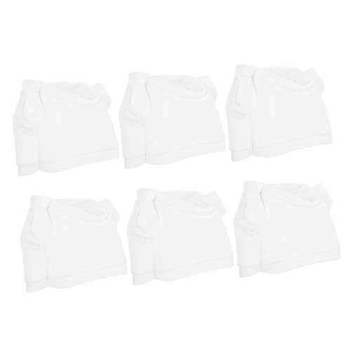 Abaodam 6 Stück Puppenkleidung Plüsch tragen süßer Kapuzenpullover ausgestopfte Bärenkleidung Tiere zartes Puppen-T-Shirt wiederverwendbares Puppenkleid kompakte T-Shirt-Kleidung Tuch Weiß Abaodam 6 Stück Puppenkleidung Plüsch tragen süßer Kapuzenpullover ausgestopfte Bärenkleidung Tiere zartes Puppen-T-Shirt wiederverwendbares Puppenkleid kompakte T-Shirt-Kleidung Tuch Weiß von Abaodam
