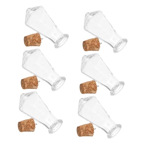 Abaodam 6 Stück Teiliges Mini Glasflaschen mit Kleine Wunschflasche für Diy Dekoration und Szenen Hochzeiten Partys und Handarbeiten Abaodam 6 Stück Teiliges Mini Glasflaschen mit Kleine Wunschflasche für Diy Dekoration und Szenen Hochzeiten Partys und Handarbeiten von Abaodam
