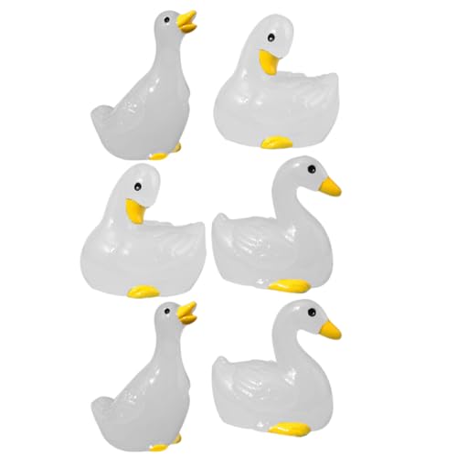 Abaodam 6 Stück Teiliges Miniatur Nachtleuchtende Entenfiguren Süße Tischdekoration für Mini Resin Ornamente für Pflanzen und Micro Landschaften Abaodam 6 Stück Teiliges Miniatur Nachtleuchtende Entenfiguren Süße Tischdekoration für Mini Resin Ornamente für Pflanzen und Micro Landschaften von Abaodam