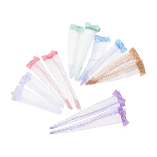 Abaodam 6 Stück Teiliges Puppen Strumpfhosen mit Fischnetz Muster Spitzenkante Weiche Bequeme Lange Strümpfe für DIY Puppenkleidung und Ankleidespiel Abaodam 6 Stück Teiliges Puppen Strumpfhosen mit Fischnetz Muster Spitzenkante Weiche Bequeme Lange Strümpfe für DIY Puppenkleidung und Ankleidespiel von Abaodam