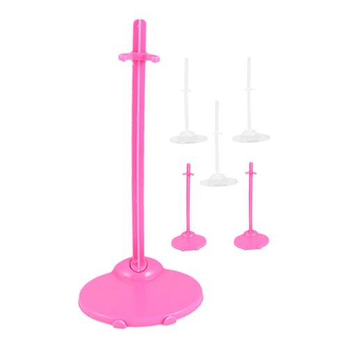 Abaodam 6 Stück Teiliges Puppenständer Stabilem Sockel Transparente und Pinke Doll Support Racks für Action Figures und Puppen Aufrechte Displayhalterung für Innenräume Einfach zu Abaodam 6 Stück Teiliges Puppenständer Stabilem Sockel Transparente und Pinke Doll Support Racks für Action Figures und Puppen Aufrechte Displayhalterung für Innenräume Einfach zu von Abaodam