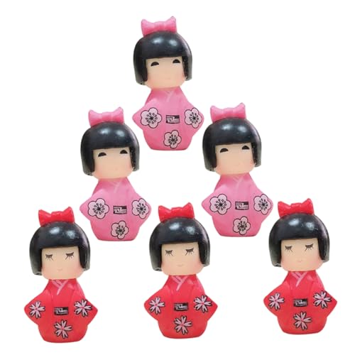 Abaodam 6 Stück Teiliges Traditioneller Japanischer Kimono Puppen aus Holz Asiatische Sammlerstücke für Tischdekoration und Souvenirs Kulturelle für Ihr Zuhause Abaodam 6 Stück Teiliges Traditioneller Japanischer Kimono Puppen aus Holz Asiatische Sammlerstücke für Tischdekoration und Souvenirs Kulturelle für Ihr Zuhause von Abaodam