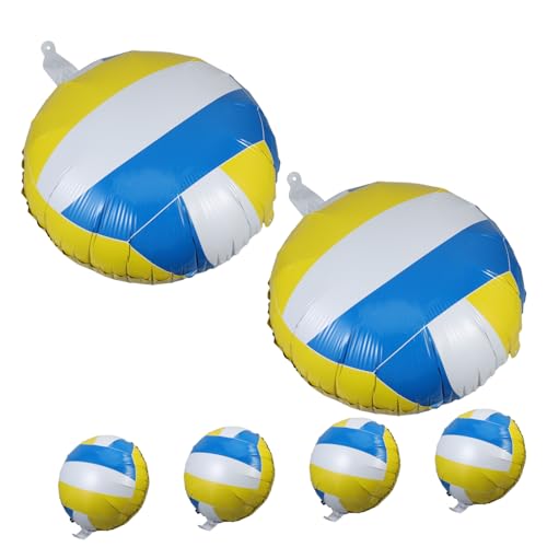 Abaodam 6 Stück Volleyball-ballon Volleyball-partygeschenke Volleyballdekor Volleyball-geburtstagsdekorationen Sportball Ballon Volleyball Sprengen Volleyball-partyballon Aluminiumfolie Abaodam 6 Stück Volleyball-ballon Volleyball-partygeschenke Volleyballdekor Volleyball-geburtstagsdekorationen Sportball Ballon Volleyball Sprengen Volleyball-partyballon Aluminiumfolie von Abaodam