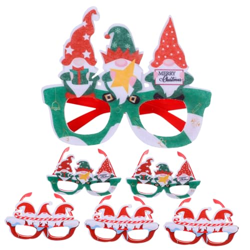 Abaodam 6 Stück Weihnachts- Weihnachtsdekoration Weihnachtsbrille Foto-Requisite faschingsbrille karnevalsbrille Foto-Requisite für Weihnachten Brillen zu Weihnachten Plastik Abaodam 6 Stück Weihnachts- Weihnachtsdekoration Weihnachtsbrille Foto-Requisite faschingsbrille karnevalsbrille Foto-Requisite für Weihnachten Brillen zu Weihnachten Plastik von Abaodam