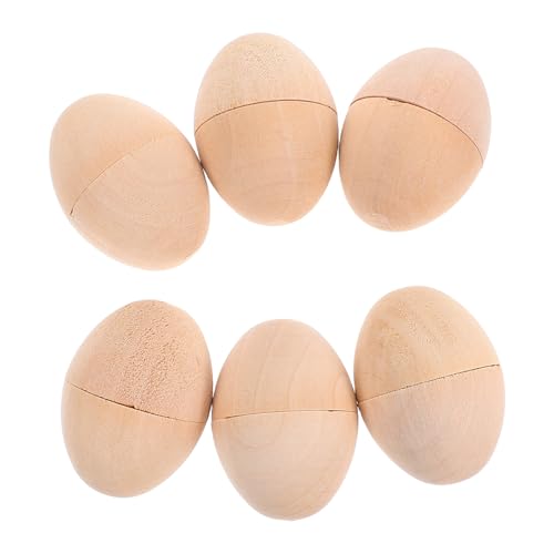 Abaodam 6 Stück bemalte Eier unfertiges Holzei Mini-Kunsteier aus Holz Bastelei aus Holz für Ostern Holzeier selber machen bemalen Sie Ihre eigenen Eier kleine Holzeier hölzern Beige Abaodam 6 Stück bemalte Eier unfertiges Holzei Mini-Kunsteier aus Holz Bastelei aus Holz für Ostern Holzeier selber machen bemalen Sie Ihre eigenen Eier kleine Holzeier hölzern Beige von Abaodam