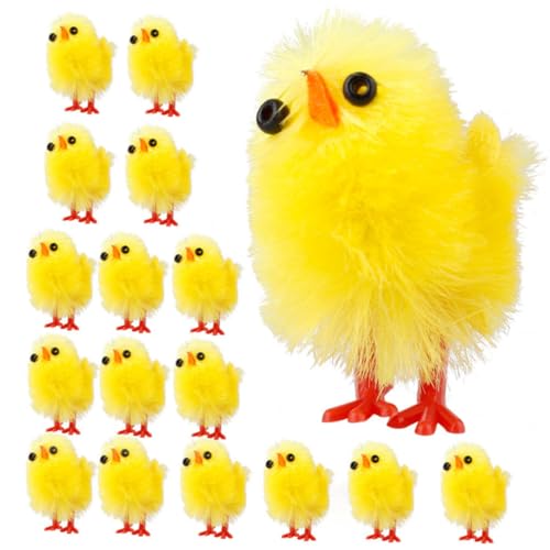 Abaodam 60 Stück Hähnchendekorative Requisiten Hühnerbarsch Puppe Figur easter egg decoration easter presents simuliertes Plüschküken Osterküken flauschig Chemiefaser und Kunststoff Yellow Abaodam 60 Stück Hähnchendekorative Requisiten Hühnerbarsch Puppe Figur easter egg decoration easter presents simuliertes Plüschküken Osterküken flauschig Chemiefaser und Kunststoff Yellow von Abaodam