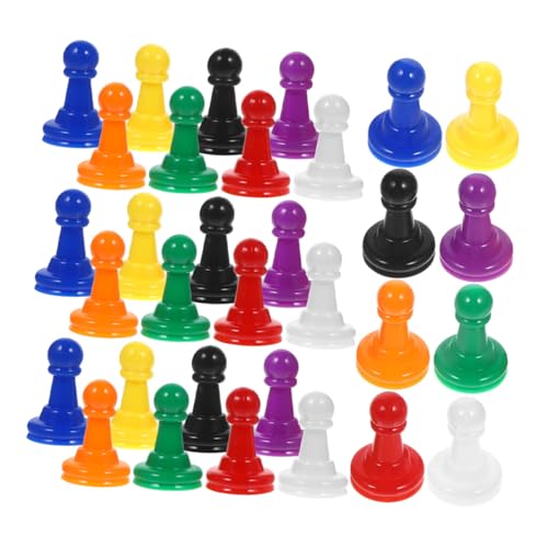 Abaodam 64 Stück Spielsteine ​​Spielsteine ​​Hartholz Spielkartenständer Candyland Spielbrett Spielmarken Online Spiele Online Spiele Schach Aufkleber Brettspielsteine ​​Spielfiguren von Abaodam