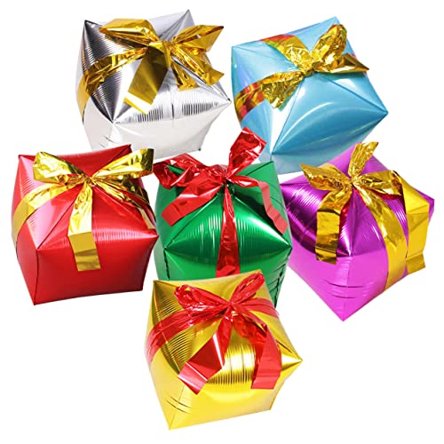 Abaodam 6St Geschenkbox Aluminiumfolienballon festlicher Ballon Luftballons für Kinderpartys Helium weihnachtsdeko christmas decorations weihnachtsballon Geburtstagsparty liefert Abaodam 6St Geschenkbox Aluminiumfolienballon festlicher Ballon Luftballons für Kinderpartys Helium weihnachtsdeko christmas decorations weihnachtsballon Geburtstagsparty liefert von Abaodam