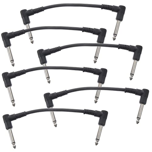 Abaodam 6Stücke Gitarren Patchkabel Effektkabel für Gitarre und Bass Robust und Langlebig Ummantelung für Einfache Lagerung und Verbindung Abaodam 6Stücke Gitarren Patchkabel Effektkabel für Gitarre und Bass Robust und Langlebig Ummantelung für Einfache Lagerung und Verbindung von Abaodam