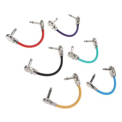 Abaodam 6Stücke Gitarren Patchkabel Effektkabel für Instrumentenverbindungen Robustes für Gitarren und Effekte für Mobile Musiker Abaodam 6Stücke Gitarren Patchkabel Effektkabel für Instrumentenverbindungen Robustes für Gitarren und Effekte für Mobile Musiker von Abaodam