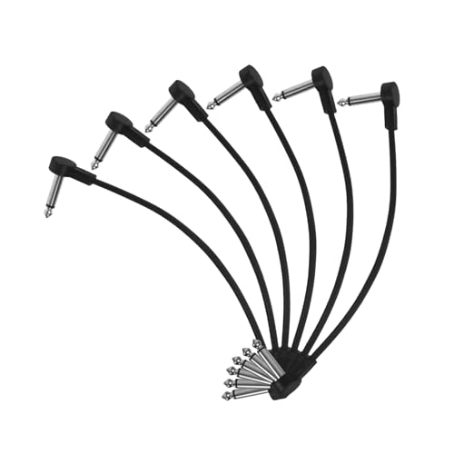 Abaodam 6Stücke Gitarrenkabel Audioverbindungskabel für Musikinstrumente Langlebig und Robust für Effektgeräte Engen Räumen Plug And Play Design Sauerstofffreies Abaodam 6Stücke Gitarrenkabel Audioverbindungskabel für Musikinstrumente Langlebig und Robust für Effektgeräte Engen Räumen Plug And Play Design Sauerstofffreies von Abaodam