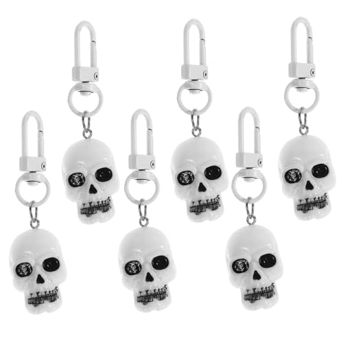 Abaodam 6stücke Halloween Schlüsselanhänger Mit Skelet-schädel-design Dekorative Taschenanhänger Für Gruselige Feiern Und Für Halloween-dekoration Und Partybedarf Abaodam 6stücke Halloween Schlüsselanhänger Mit Skelet-schädel-design Dekorative Taschenanhänger Für Gruselige Feiern Und Für Halloween-dekoration Und Partybedarf von Abaodam
