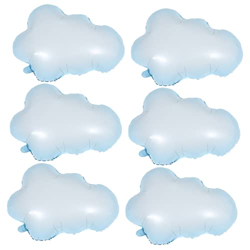 Abaodam 6st Ballon Aus Aluminiumfolie Party Blaue Luftballons Goldene Luftballons Dekorationen Ballon Tierballons Zahlenballons Ballontierset Mit Pumpe Helium Heiße Ballons Hochzeitsdeko von Abaodam