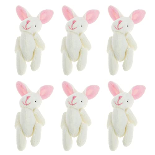 Abaodam 6st Kaninchen Plüschtier Tierpuppe Rucksack Hängende Verzierung Plüschtiere Anhänger Verzierung in Hasenform Entzückender Plüschpuppenanhänger Pp Baumwolle Weiß Abaodam 6st Kaninchen Plüschtier Tierpuppe Rucksack Hängende Verzierung Plüschtiere Anhänger Verzierung in Hasenform Entzückender Plüschpuppenanhänger Pp Baumwolle Weiß von Abaodam