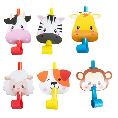 Abaodam 6st Tierischer Blasen Blowouts Pfeifen Geburtstag Dekorationen Favorisieren Partygebläse Für Partykrachmacher Lutscher Für Glühen Plastikpapier Abaodam 6st Tierischer Blasen Blowouts Pfeifen Geburtstag Dekorationen Favorisieren Partygebläse Für Partykrachmacher Lutscher Für Glühen Plastikpapier von Abaodam