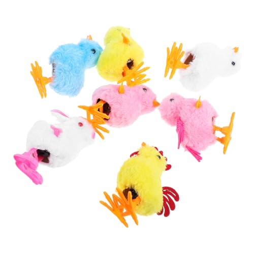 Abaodam 7 Stück Teiliges Aufziehbare Fluffy Hüpfgänse und Häschen Spielzeuge Ostern Füller für Kindergeburtstagsfeiern Interaktives für Frühlingsfeiern und Mitgebsel von Abaodam