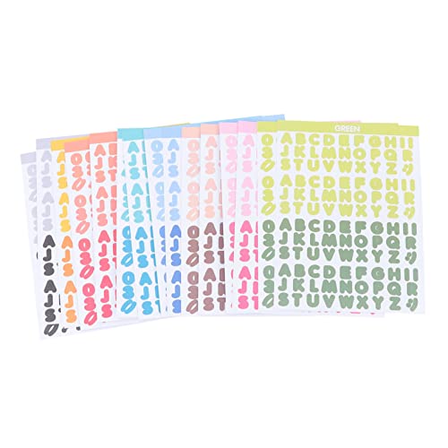 Abaodam 8 Blatt Buchstabenaufkleber Deko Scrapbook Sticker Nagelaufkleber Sticker Für Scrapbook Buchstaben Decals Pflanzenaufkleber DIY Sticker Sticker Planer Sticker Papier Bunt Abaodam 8 Blatt Buchstabenaufkleber Deko Scrapbook Sticker Nagelaufkleber Sticker Für Scrapbook Buchstaben Decals Pflanzenaufkleber DIY Sticker Sticker Planer Sticker Papier Bunt von Abaodam