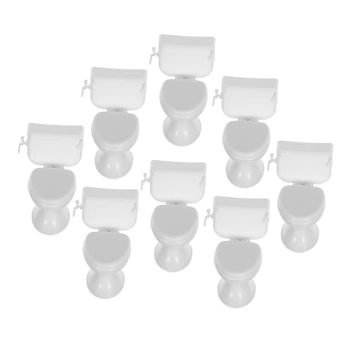 Abaodam 8 Stück Mini Toiletten Zubehör Teiliges Puppenhaus Badezimmer Accessoire für Miniatur Modelle für Puppenhaus Dekoration und Mikro Abaodam 8 Stück Mini Toiletten Zubehör Teiliges Puppenhaus Badezimmer Accessoire für Miniatur Modelle für Puppenhaus Dekoration und Mikro von Abaodam