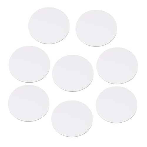 Abaodam 8 Stück Ölgemälde Tafel DIY Zeichenbrett Kreis Kleine Leinwände Malleinwände Zum Malen Ölgemälde Zubehör Malleinwand Leere Weiße Baumwolle von Abaodam
