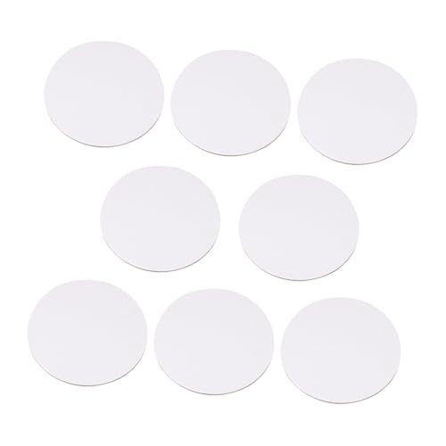 Abaodam 8 Stück Ölgemälde Tafel Kreisförmige Malleinwand Zum Bemalen Malleinwände Zum Bemalen Leere Leinwände Zum Bemalen DIY Zeichenbrett Kreis von Abaodam