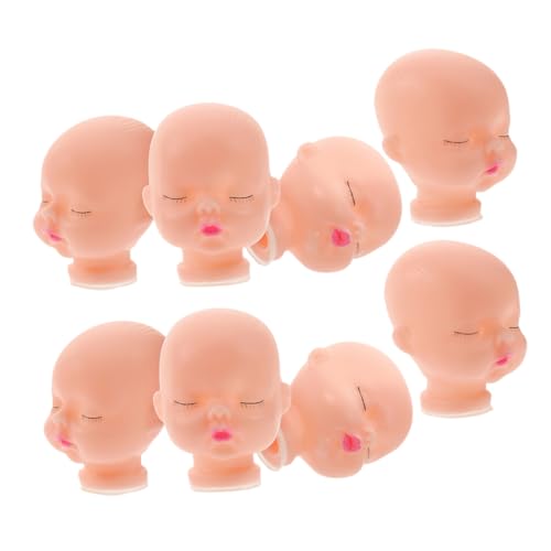 Abaodam 8 Stück Puppenkopfschlüsselkette -Gesichtszubehör Puppenköpfe Vinyl von Abaodam