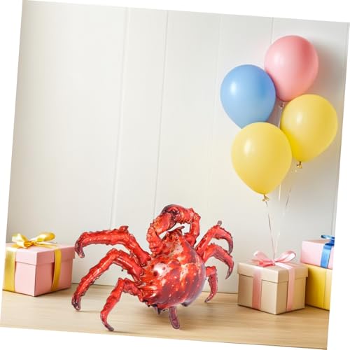 Abaodam 8 Stück Teiliges Krabben-folienballons Realistische Aufblasbare Deko in Leuchtenden Farben für Meer-mottopartys Geburtstagsfeiern und Meeresfrüchte-events Leicht zu Transportieren von Abaodam