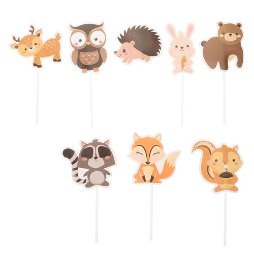 Abaodam 8 Stücke Cupcake Topper Dschungel Kuchen Topper Dschungel Thema Cupcake Topper Papier Abaodam 8 Stücke Cupcake Topper Dschungel Kuchen Topper Dschungel Thema Cupcake Topper Papier von Abaodam