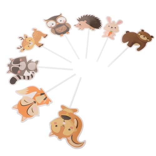 Abaodam 8stücke Dschungel Tier Cupcake Toppers Lebendige Kuchendekoration Für Kindergeburtstag Und Tier-motto-partys Für Muffins Torten Und Desserts Abaodam 8stücke Dschungel Tier Cupcake Toppers Lebendige Kuchendekoration Für Kindergeburtstag Und Tier-motto-partys Für Muffins Torten Und Desserts von Abaodam