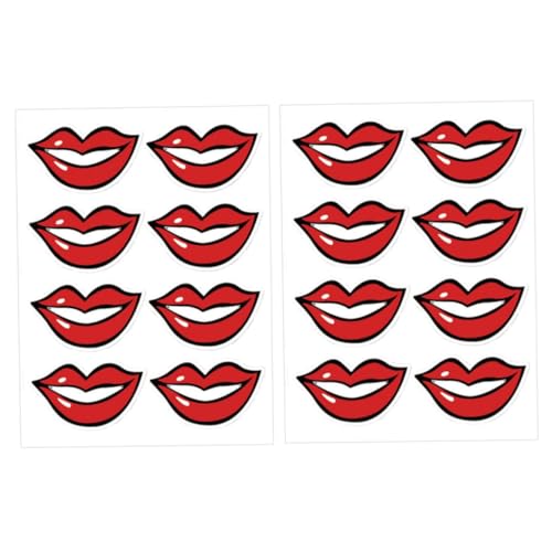 Abaodam 80 Stück Mundaufkleber für Masken Selbstklebende Lippen Sticker zur Dekoration im Dienstleistungssektor Lifelike Smile Aufkleber für Freunde und Familie Abaodam 80 Stück Mundaufkleber für Masken Selbstklebende Lippen Sticker zur Dekoration im Dienstleistungssektor Lifelike Smile Aufkleber für Freunde und Familie von Abaodam