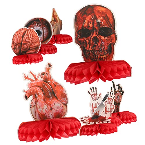 Abaodam 8Stücke Halloween Papierwaben Dekoration Blutige Tischmittelstücke Für Gruselige Partys Tischdekoration Für Halloween Feiern Zufällige Designs Zur Schaffung Abaodam 8Stücke Halloween Papierwaben Dekoration Blutige Tischmittelstücke Für Gruselige Partys Tischdekoration Für Halloween Feiern Zufällige Designs Zur Schaffung von Abaodam