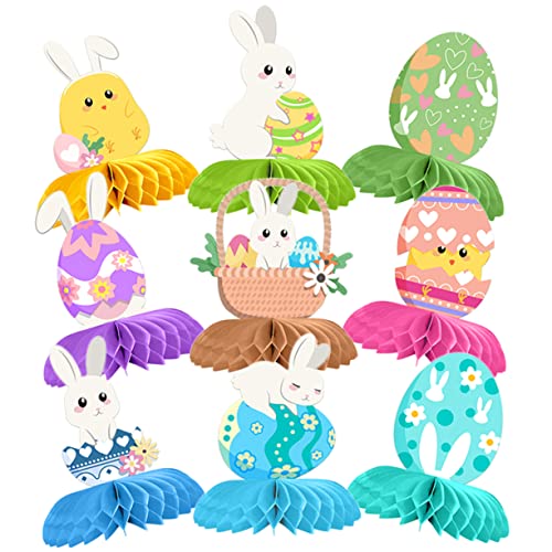 Abaodam 9 Stück Osterwabenpapier schne nuspli genurtstagsdekoration karnevaldeko Party Dekoration Osterdeko Nest Bausatz Ballonbogen-Kit Küken Osterparty-Ornament Papierhandwerk Abaodam 9 Stück Osterwabenpapier schne nuspli genurtstagsdekoration karnevaldeko Party Dekoration Osterdeko Nest Bausatz Ballonbogen-Kit Küken Osterparty-Ornament Papierhandwerk von Abaodam