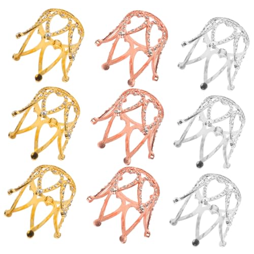 Abaodam 9 Stück Teiliges Prinzessin Kronen Cupcake Toppers mit Strasssteinen Mini Krone Kuchen Deko für Kindergeburtstag Hochzeit Dessert Tisch Wiederverwendbare Backparty Dekoration Abaodam 9 Stück Teiliges Prinzessin Kronen Cupcake Toppers mit Strasssteinen Mini Krone Kuchen Deko für Kindergeburtstag Hochzeit Dessert Tisch Wiederverwendbare Backparty Dekoration von Abaodam
