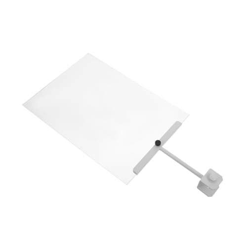 Abaodam Aluminiumlegierungschelfetikett TABLE -NUMPER -HAUSE Mini-Tafelschilder für Lebensmittel Schilderhalter Clip Tischplatte Einzelhandelsbedarf Schilderhalter speichern Acryl Weiß von Abaodam