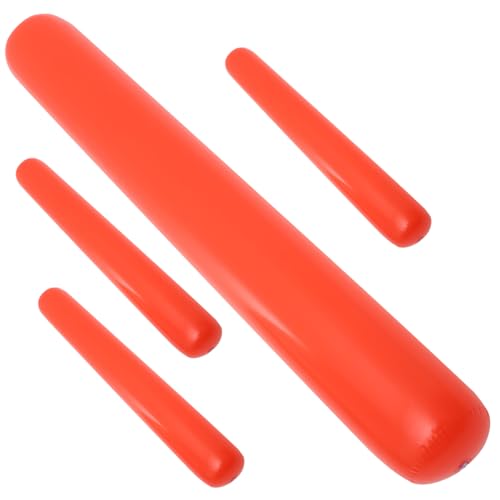 Abaodam Aufblasbare Stöcke Krachmacher Für Konzerte Party Sport Event Party Favors 60cm Rot PVC von Abaodam