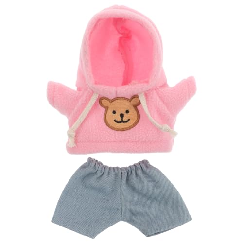 Abaodam Bär Kleid 20cm Plüsch Spielzeug Hoodies Puppen Kleidung Jeans Kinder Dress up Supplies von Abaodam