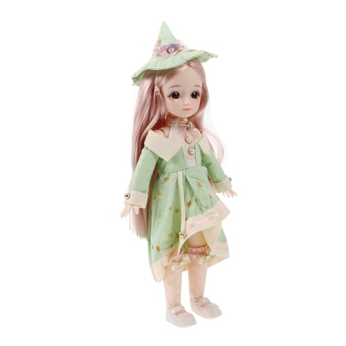 Abaodam Bjd Gelenkpuppe im Sommer Bohemian Stil mit Kleidung Schuhen und Hut Süße Bewegliche Puppe für Sammler und Enthusiasten für Verschiedene Anlässe von Abaodam